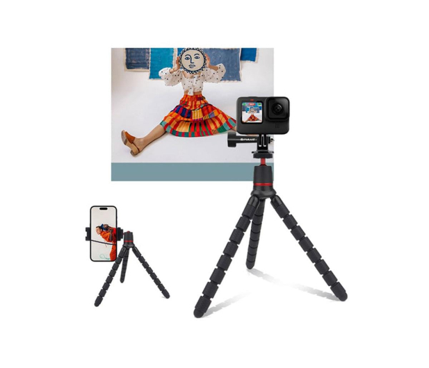 Puluz Tripod elastyczny z pilotem do smartfonów i kamer sportowych - 1508906 - zdjęcie 3